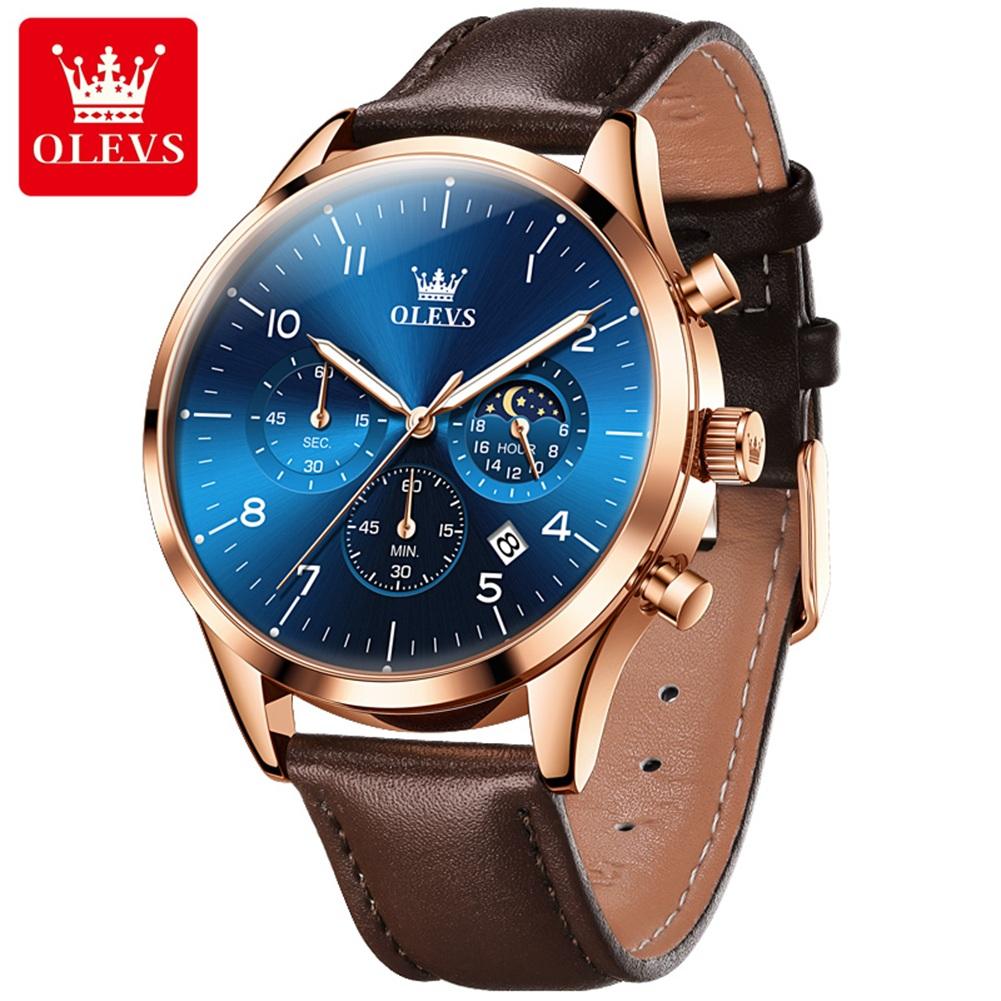 OLEVS Brand Watch Multifunctional Business Quartz Watch Luminous Trend Men's Watch 2882