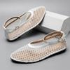 Fashion Comfortable Hollow Mesh Flat Sandals Women Sexy T Strap Belt Buckle Design Brand Ballet Shoes Non-slip Soft Sole Women's Shoes