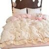 Class A French Spring And Summer Double-Layer Yarn, Pure Cotton Cotton Bed Sheet, Quilt Cover, Quilt Cover, Summer Dormitory Bed