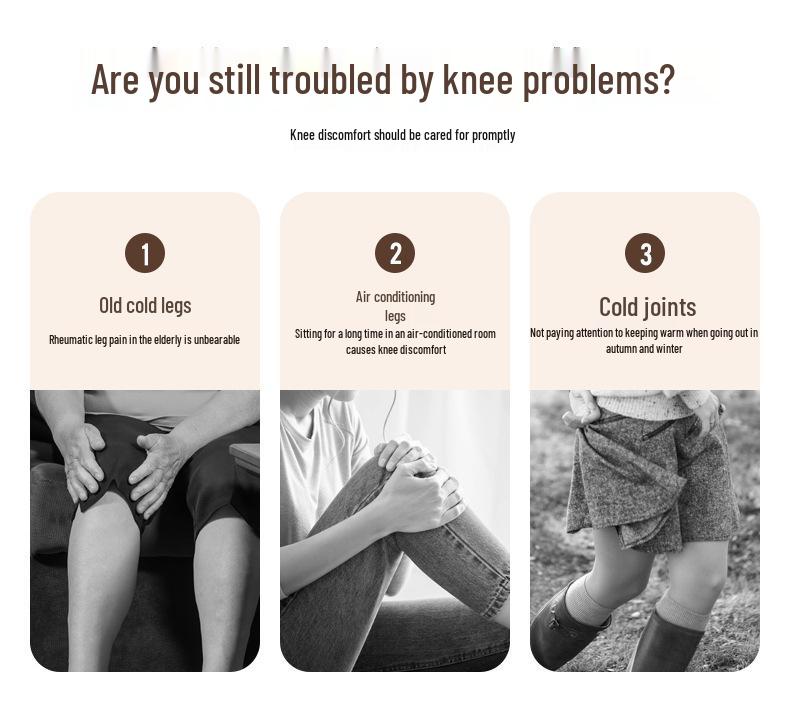 Winter Thin Non-Slip Knee Pads for Cold Protection and Joint Warmth