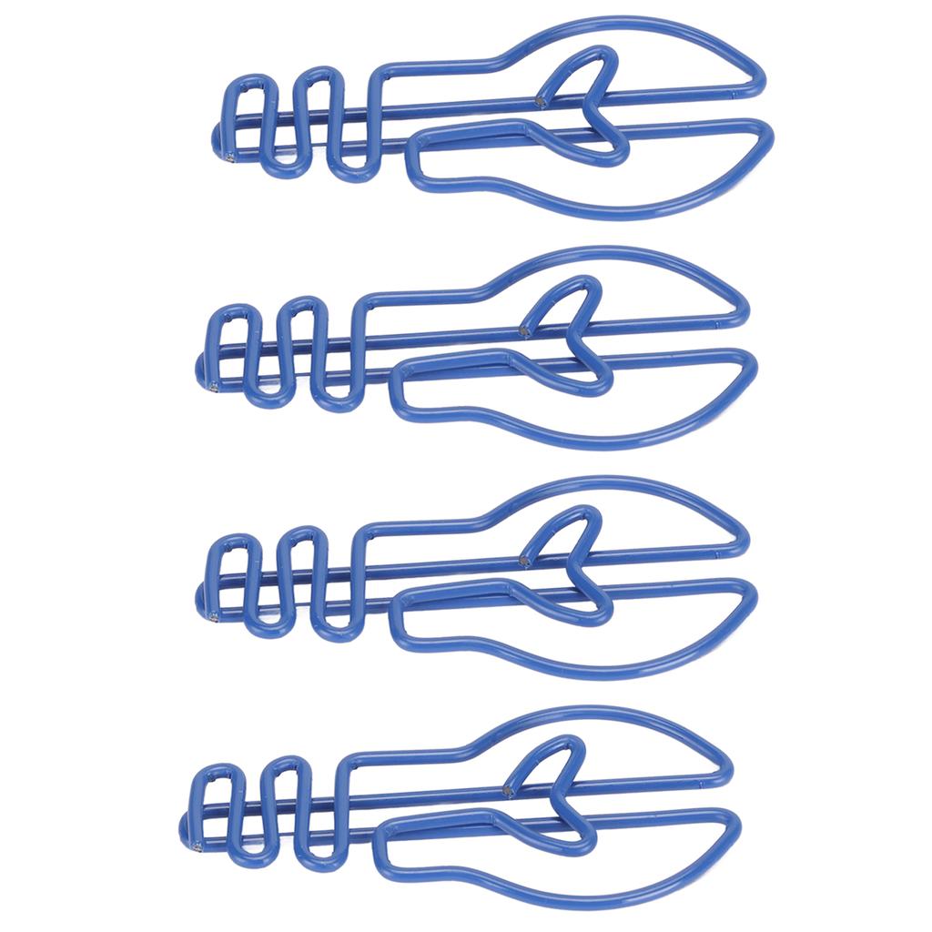 100Pcs Paper Clips Small Cute Light Bulb Special Shaped Metal Office Supplies for Notes Blue