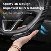 Suitable for Buick Carbon Fiber Texture Steering Wheel Cover Snap-On Wave-Shaped Sporty Design Durable Protective Case Encore Gx Envista Envision