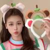 Comfortable Plush Hair Band Stylish Lovely Hair Hoop For Skin Care Bathing Nonslip Design Gentle On Skin