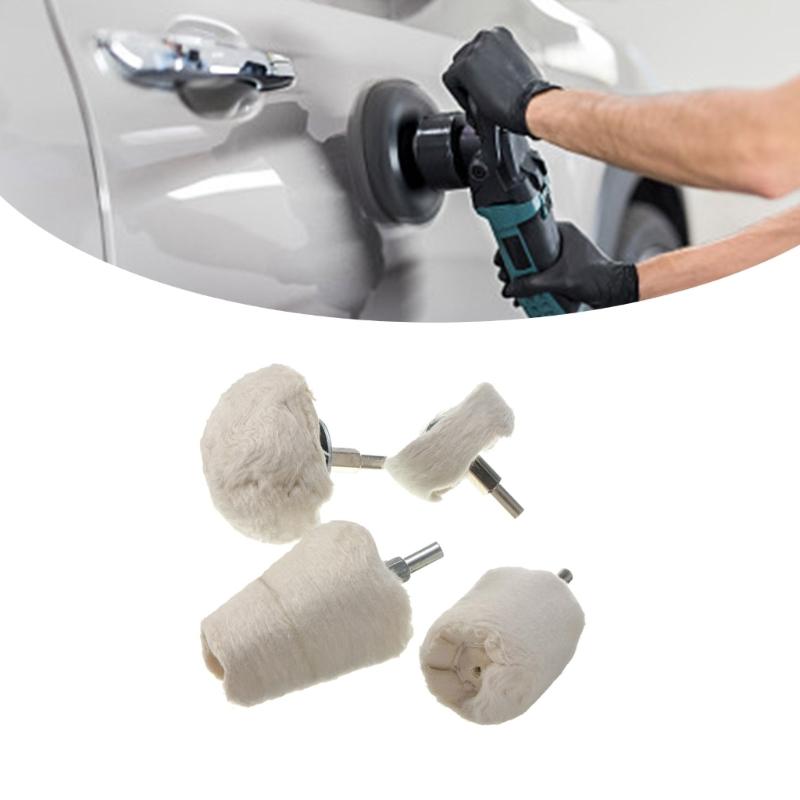 4Pieces Buffing Pad Polishing Wheel Set Multi Surfaces Polishing Wheel Set for Home and Professional Projects