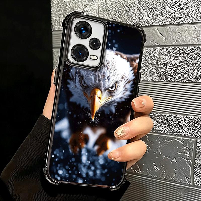 Bald Eagle Cool Plating Phone Case For Xiaomi Redmi Note 14 15 Pro Plus 13 12 11 11S 11T 10 9S 9 5G Anti-Fall Airabag Cover