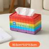 1pc Industrial Style Container Iron Tissue Box Storage Box, Creative Container Tissue Box for Home Living Room Simple Decoration, Holiday Gift