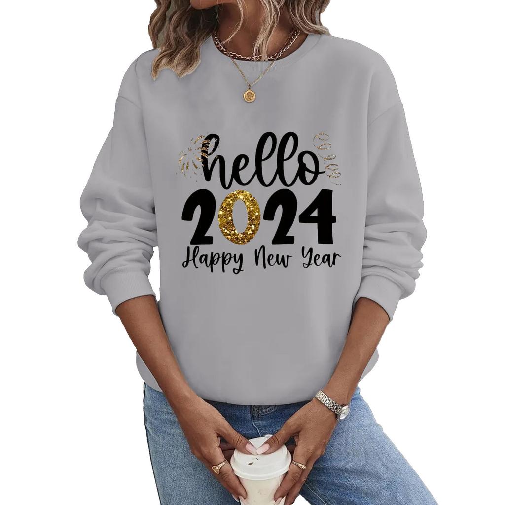 Crew Neck Sweater Christmas Long Sleeve