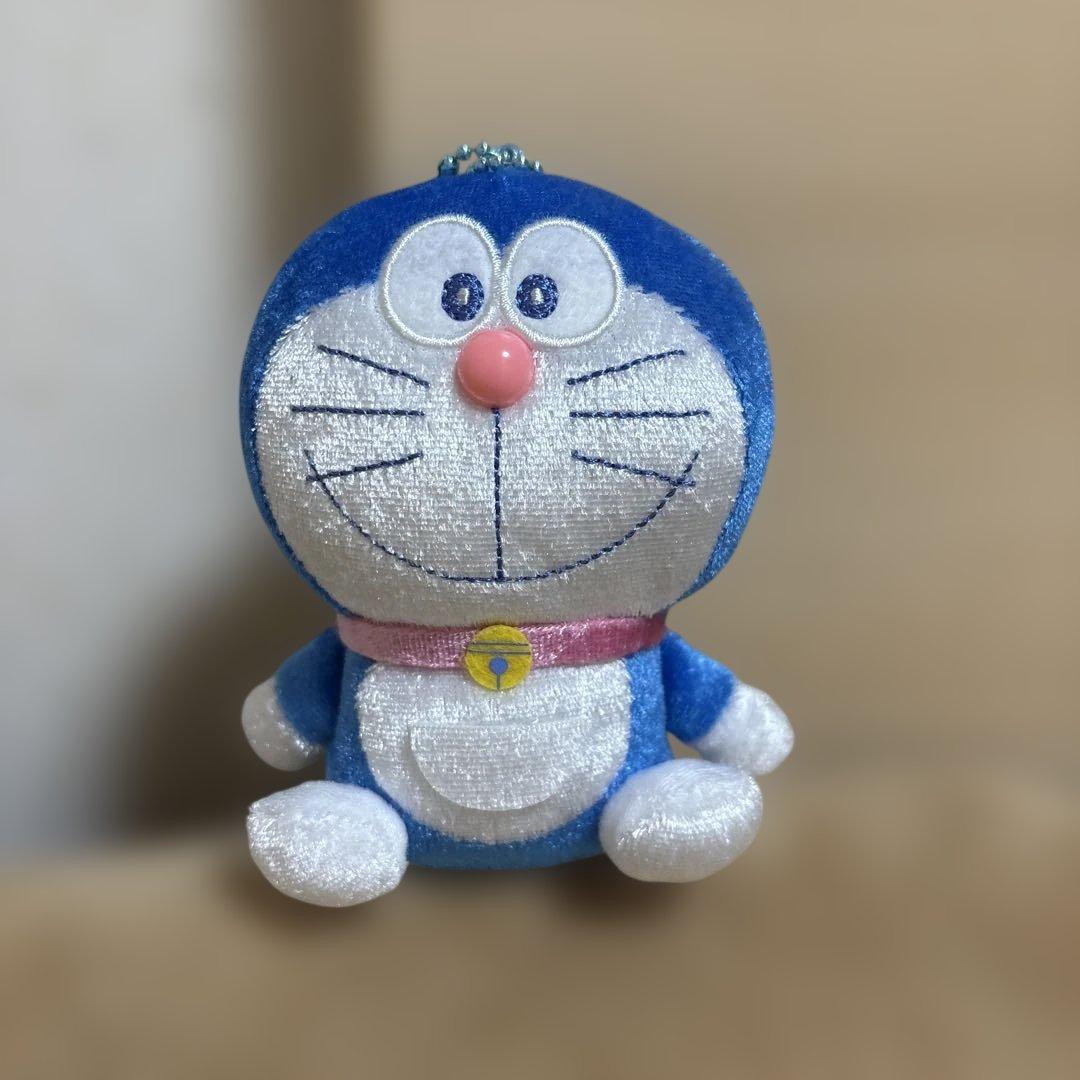 Doraemon glitter lame velor metallic stuffed toy mascot