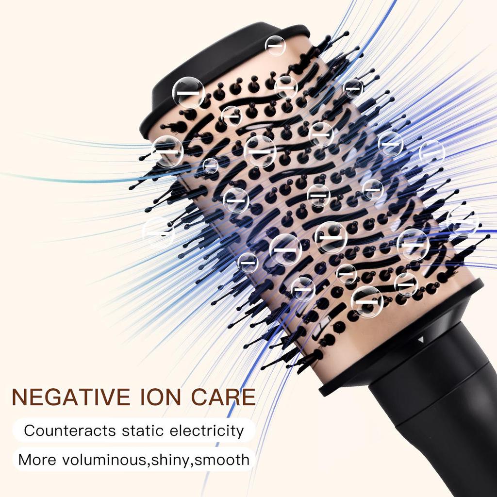 Cross-border Multi-functional Electric Hair Styler: Hot Air Dryer, Curl, Straighten & Blow Comb Set