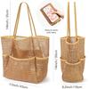 Beach Bag with Mini Pocket Beach Tote Bags for Women Large Foldable Mesh Swimming Pool Travel Bags Sandproof