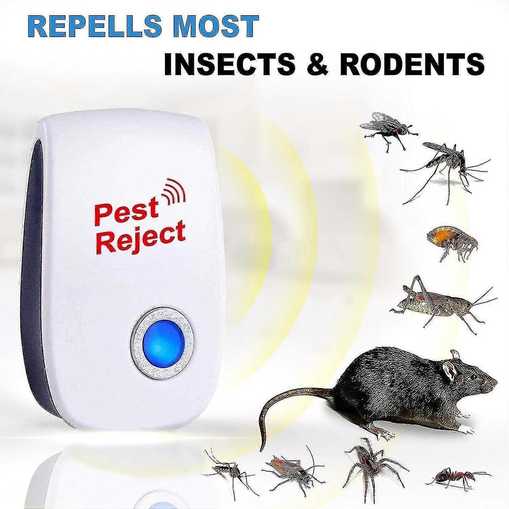 Ultrasonic Insect Rodent Repeller, 6 Pack Ultrasonic Rodent Repeller, Ultrasonic Pest Repeller Tw