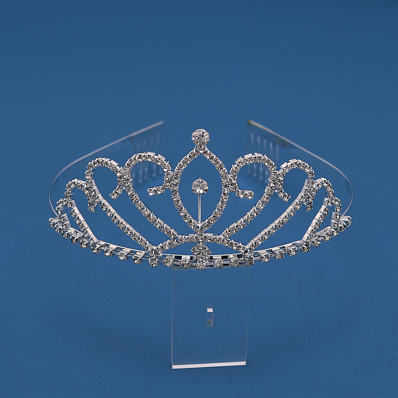 

Свадебная корона для невесты Новая корейская хрустальная повязка на голову Свадебный головной убор Аксессуары для волос Корона на день рождения Ювелирные изделия Модная корона