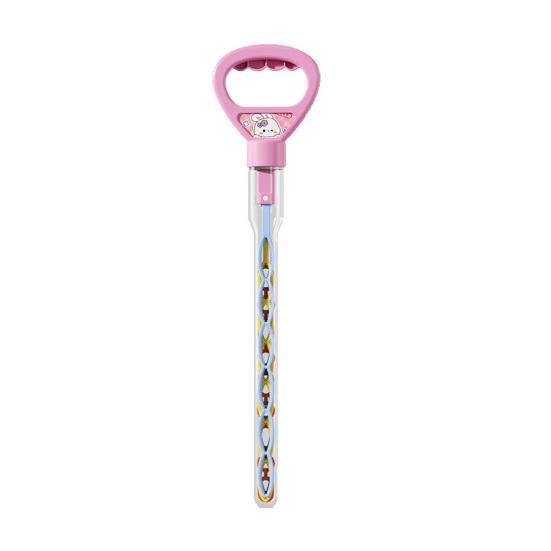 

Палочка для изготовления пузырей с мультяшными животными, 5 когтей, 32 ручных отверстия, летняя уличная машина для выдувания пузырей, игрушка для малышей розовый