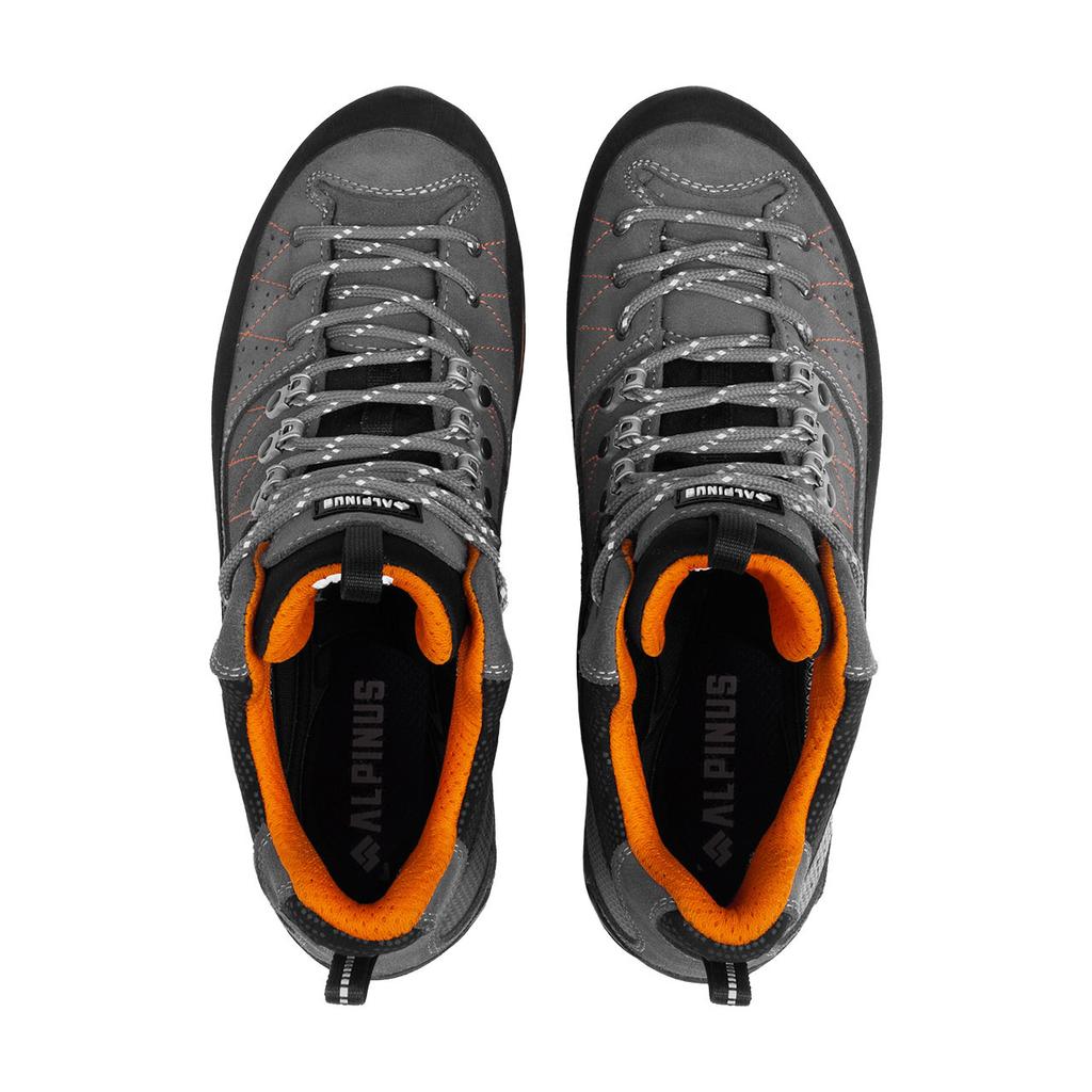 Alpinus The Ridge Mid Pro Trekking Shoes Anthracite-Orange Gr43288 Size 42