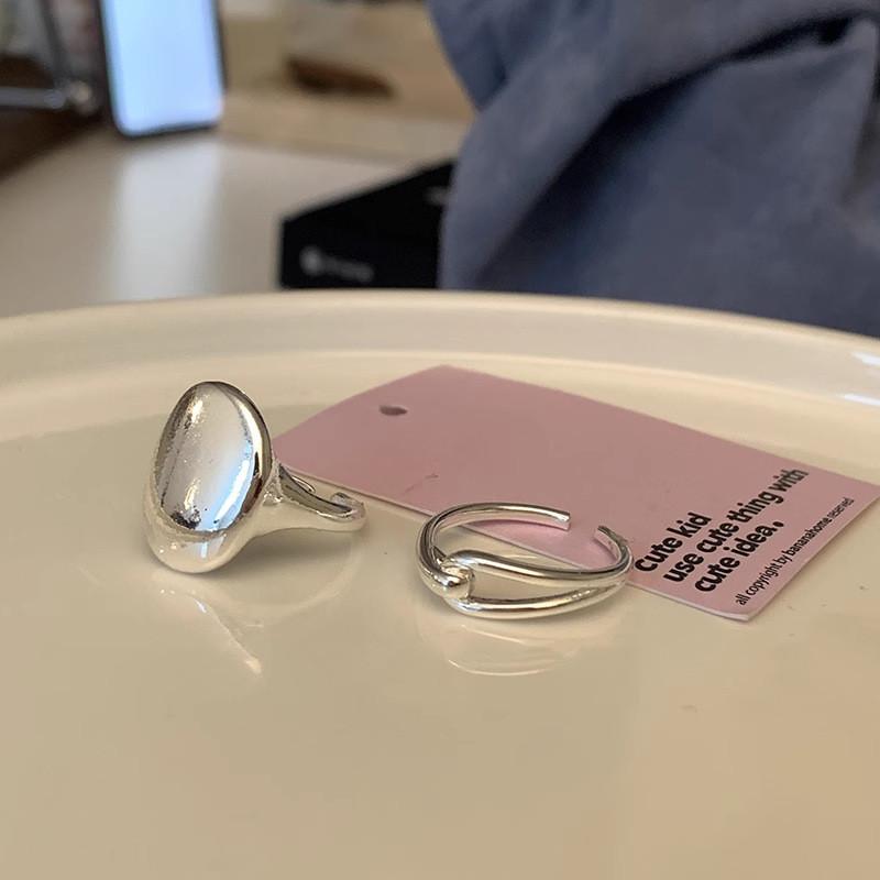 Elegant Geometric Copper Open Adjustable Ring For Women Stylish And Minimalist Design