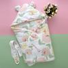 Neugeborenen-Swaddle-Decke aus reiner Baumwolle für Babys - Ideal für Frühling, Sommer und Herbst