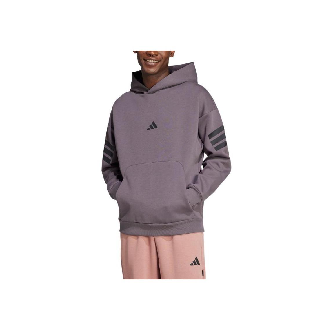 

Adidas Fashion Versatile Hooded Sweatshirt Men Tops Rock-Grey JI8777 L