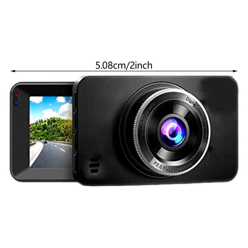 Dashcam 2inch LCD Screen Car Recorder 1080P Front Rear Single/Double Lens Dashing Camera Vehicle Video Recorder