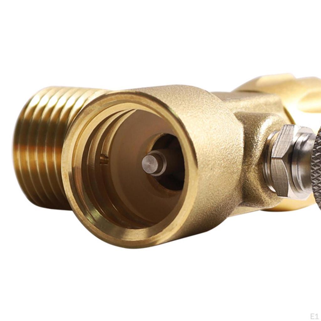 2 Cylinder Refill Adapter Connector, 21.8-14 Inflatable Valve Bottle CO2 Filling