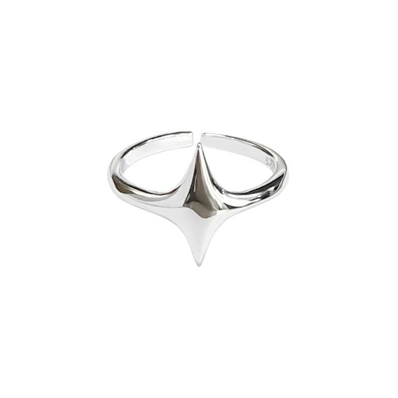 Simple Star Ring Punk Vintage Y2K Cross Star Open Rings for Women Fashion Couple Rings Gift Y2K Egirl Jewelry Gifts