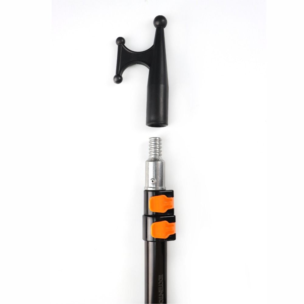 Telescoping Design Nylon Boat Hook Black Plastic Telescoping Pole Attachment Boat Hook End  Mooring