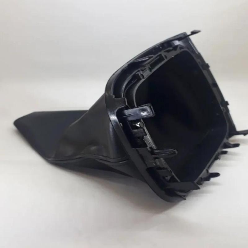 Schaltmanschettenabdeckung für Renault Megane 3 Fluence 2009–2016, Kunstleder, Schwarz und Grau, OEM-Nummer 969358108R