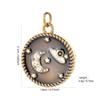 Stainless Steel Star and Moon Pendant for DIY Bracelet or Necklace - Versatile Fashion Jewelry Charm