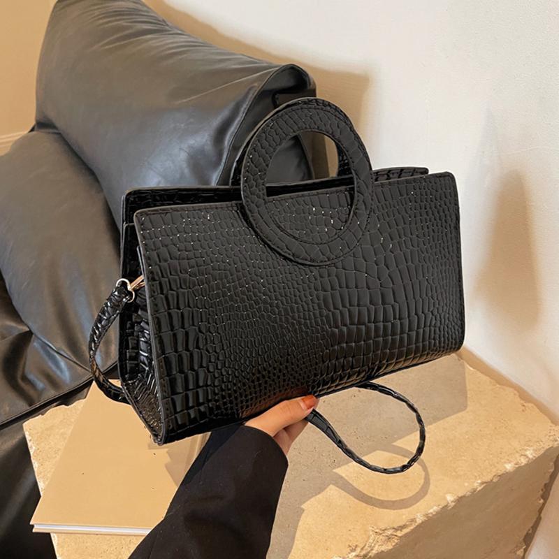 Damenmode Schultertasche Geldbörse Umhängetasche Messenger Bag PU Leder Reißverschluss Satchel Vintage Große Kapazität Handtasche