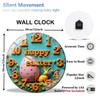 12 Inch Diameter Glass Wall Clock Reflecting a Commitment To Quality and Detail