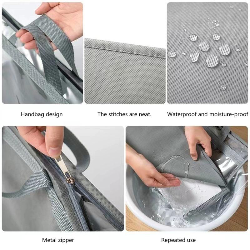 Clear PVC Handbag Storage Organizers With Hanging Hook For Dustproof Protections And Space Saving Closet Organization