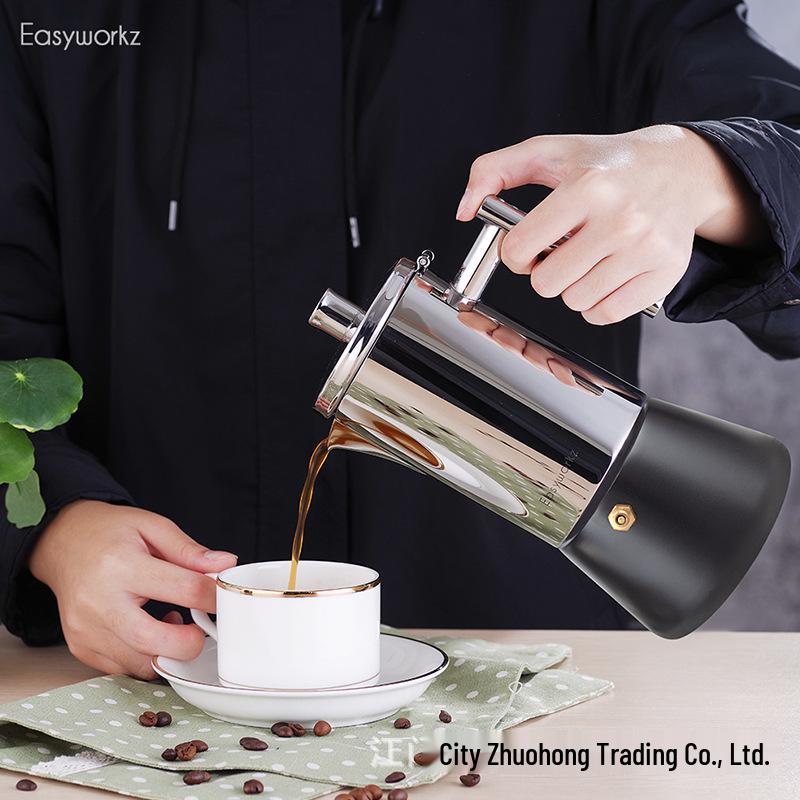 Moka in Acciaio Inossidabile Easyworkz per Piani Cottura a Induzione