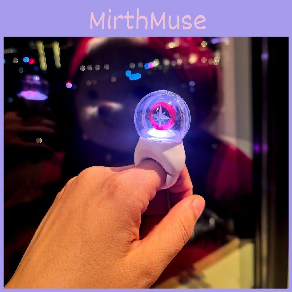 Kids Colorful Stray Lightup Support Ring Stylish Plastic Resin Hand Accessory For Fans