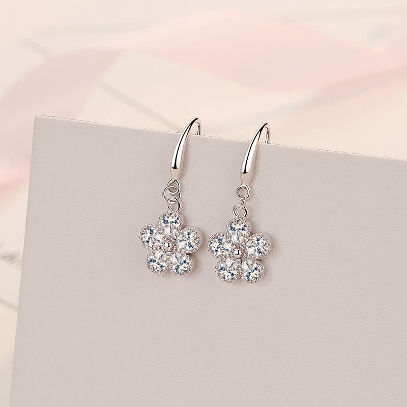 Lindon Kupferlegierung Zirkon Ohrringe Tropfen Ohrringe für Frauen Hochzeit Party Geschenke