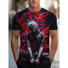 Men's Fashionable 3D Printed T-shirt, Suitable for Everyday Casual Wear, Machine Washable.