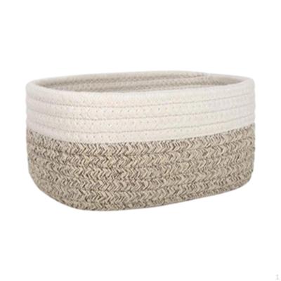 Cotton Rope Basket Designed for Shelf Organization, Storage Option Cosmetics And Pet Items