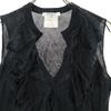 Givenchy Made In Italy No Sleeve Frill Knit S Navy Women Used