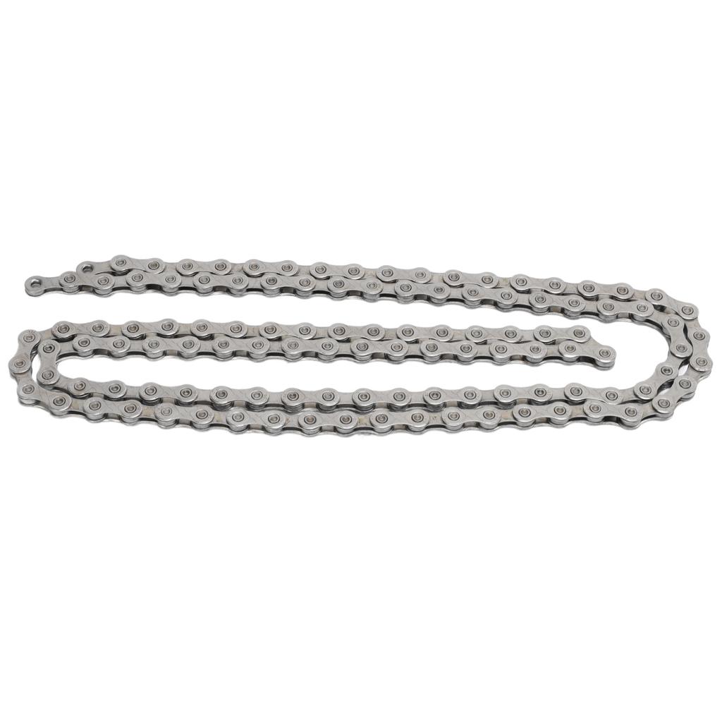 Bike Chain 116 Links 12 Speed Variable Speed Cycling Chain with Hook and Loop Link Block for Mountain Road Bicycle