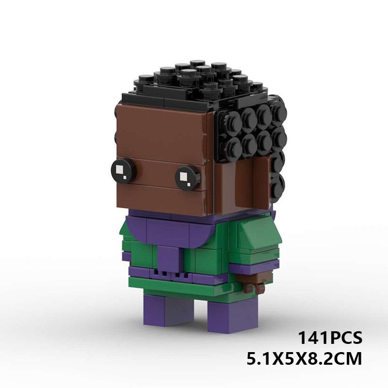 Building Block Compatible, Creative Anime, Marvel Conqueror Kang, Brick Model, Children Diy Square Head Boy