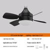 Ventilador de Teto Oeny Minimalista com 4 Pás e Luz