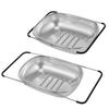Scalable Strainer Basket Fine Mesh Vegetables Draining Racks Sink Drain Basket  Rinse Fruit