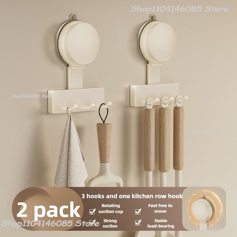 No Need To Drill Suction Cup Suction Mop Wall Hanging Clip Bathroom Perforation-free Mop Clip Broom Mop Hook Fixed Storage