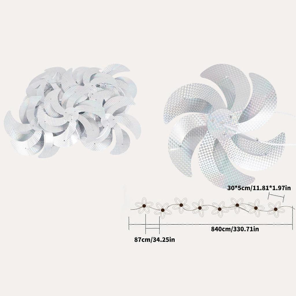 Pack of 8 Wide Coverage AntiBird Tool Each Cover 20-30Meters with Dynamic Color Changes for Persistent Effect Multicolor