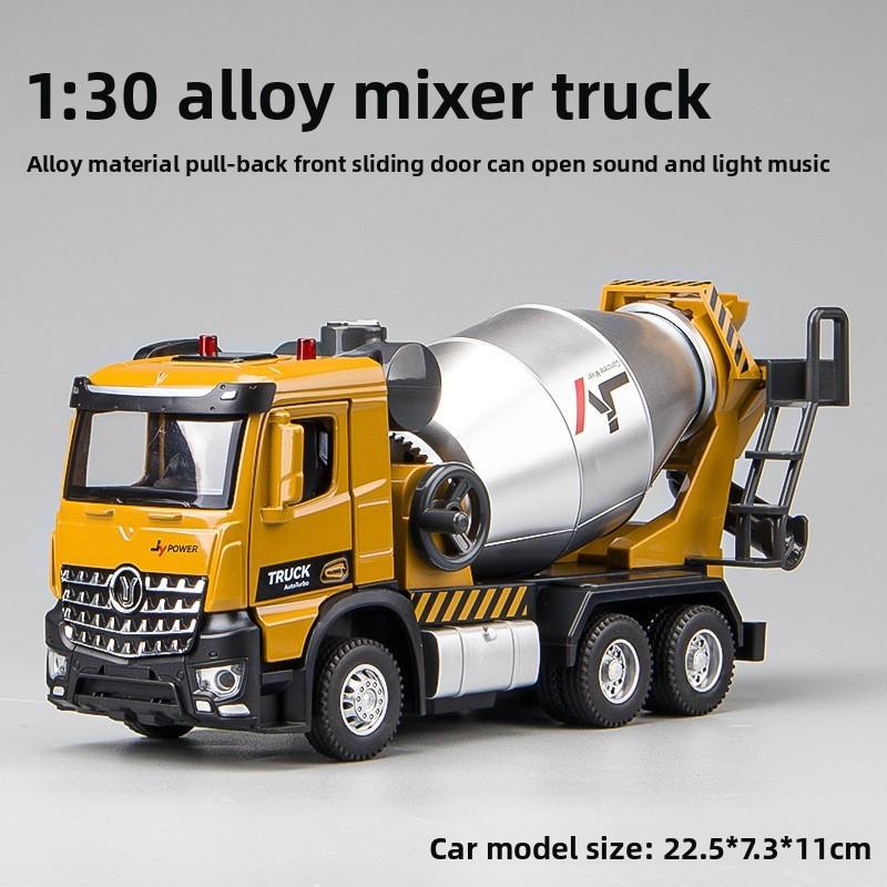Alloy Truck Engineering Model Toy With Light And Sound Features For Collectors