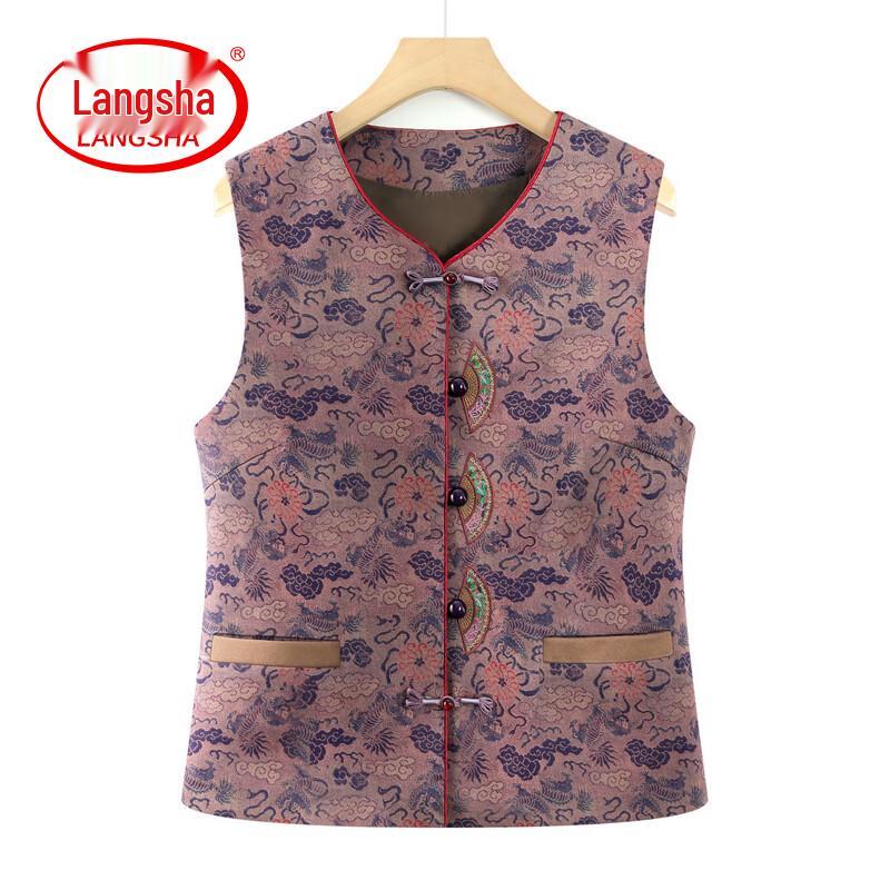 Women s Floral Print Vest 4XL