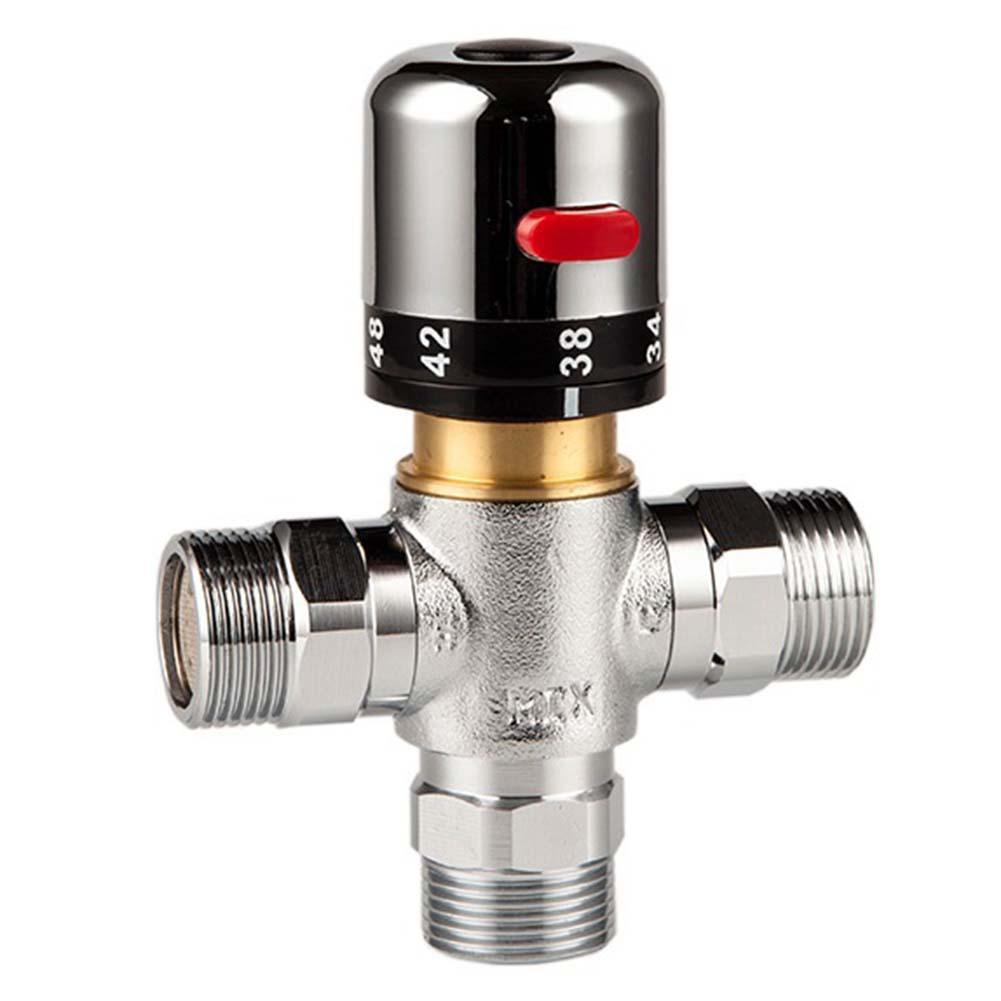 

DN15 Brass Mixing Valve Safe Shower System Versatile Compatibility Built-in Temperature Device For Hot Water Systems