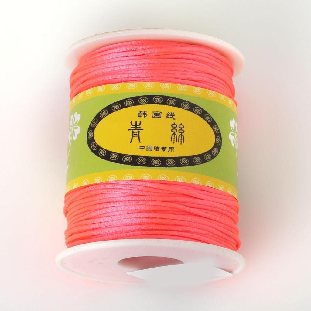 70Meter Korean Silk Cord Thread Knot China Bow Beading Bracelet Braided DIY Jewelry