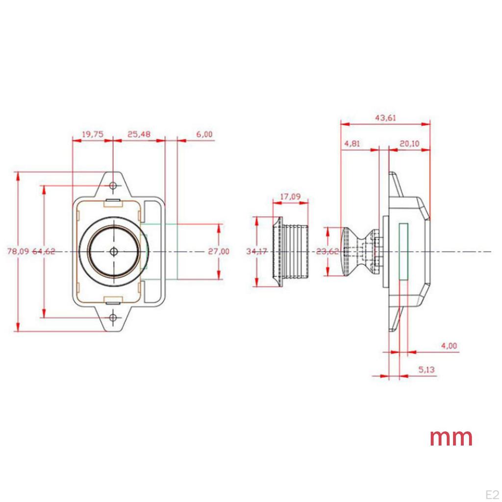 Push Button Latch Cabinet Door Wear Resistant Dustproof Waterproof Easy To Use Parts Accessories