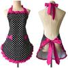 Women's Cake Apron Fashion Bowknot Apron for Women Girls Retro Kitchen Cooking Apron with Pockets Mother's Day Gifts