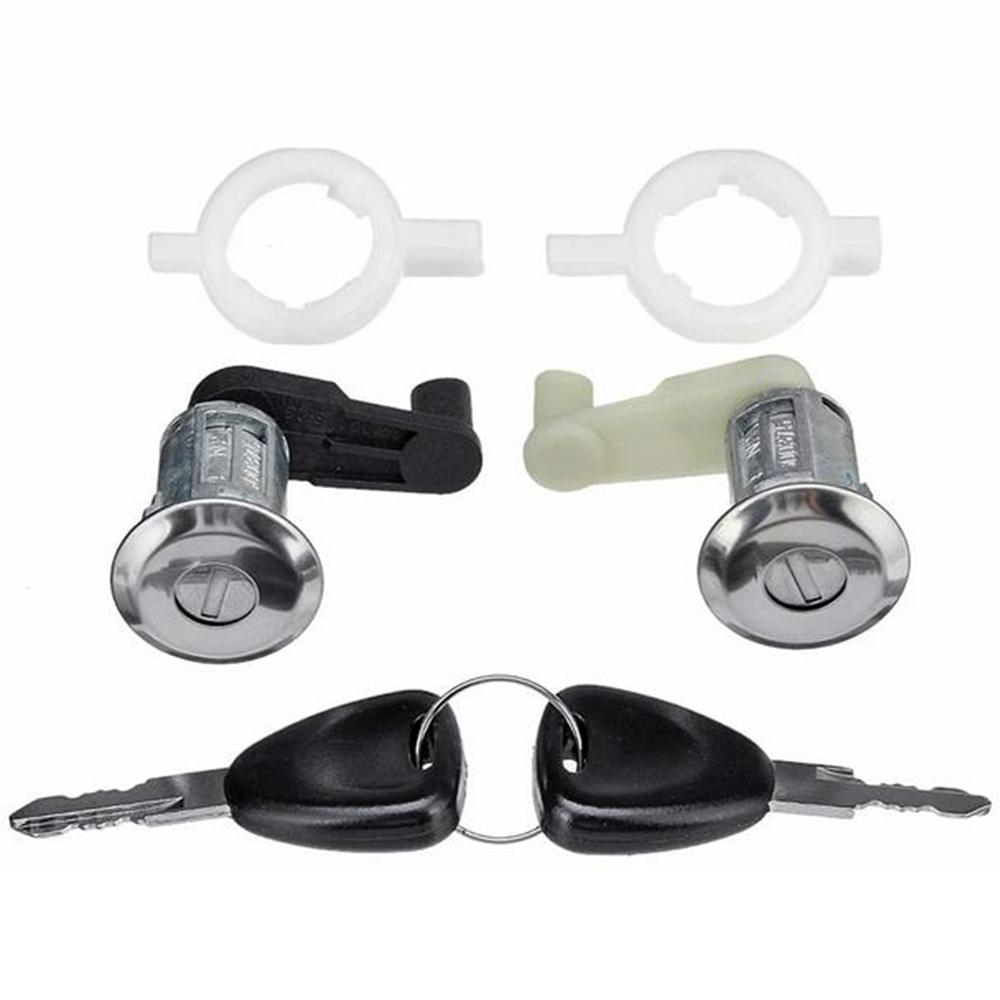 New Car Left+Right Car Door Lock Barrel Cylinder 7701468981 7701468982 For Renault