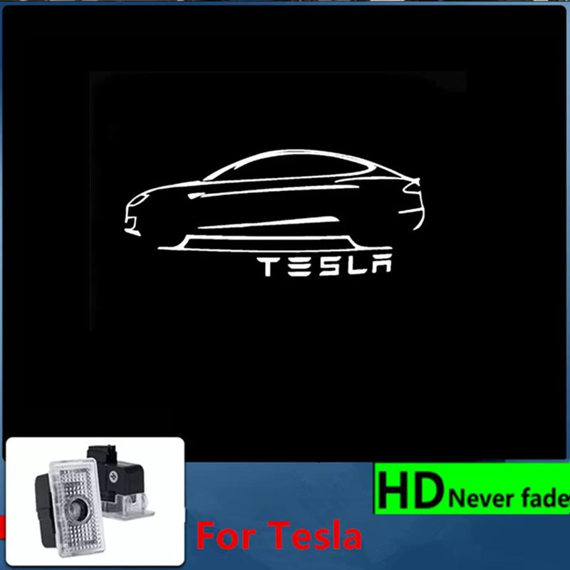

2pcs Car Door Light Projector Welcome Light For Tesla Model Y 3 X S Logo Light 2PCS
